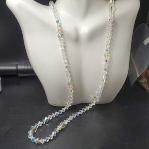 Aurora borealis mid century stunning eye‎ catching necklace N3536